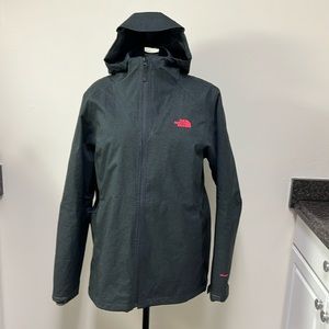 Women’s size XXL gray The North Face  jacket with hood and removable lining